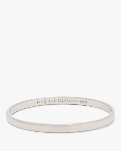 Silver Lining Idiom Bangle