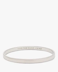 Silver Lining Idiom Bangle