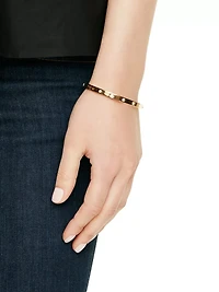 Set in Stone Hinged Gold Bangle