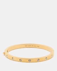 Set in Stone Hinged Gold Bangle