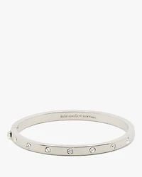 Set in Stone Hinged Silver Bangle