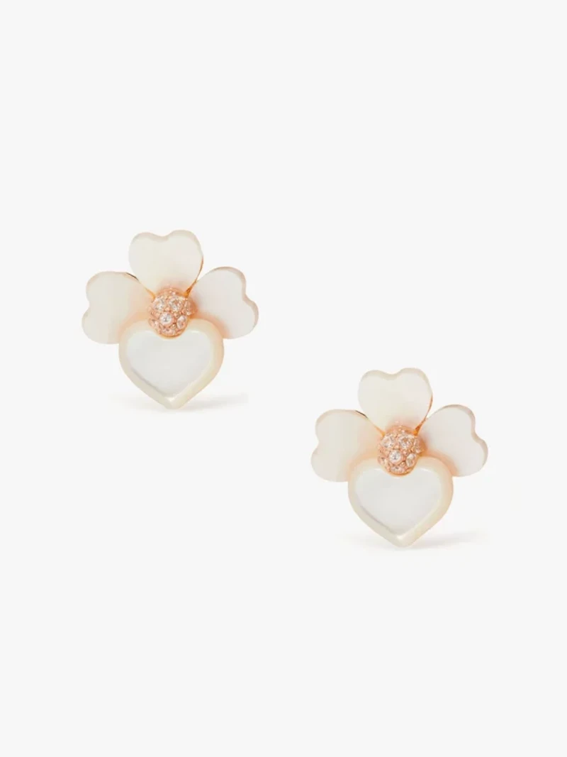 Precious Pansy Studs