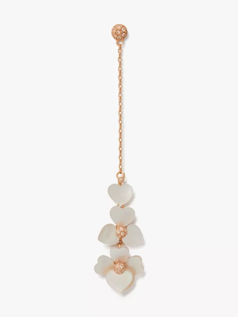 Precious Pansy Linear Earrings