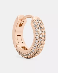 Brilliant Statements Pavé Mini Huggies