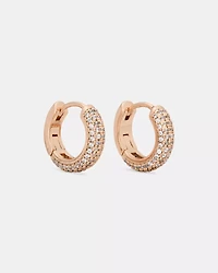 Brilliant Statements Pavé Mini Huggies