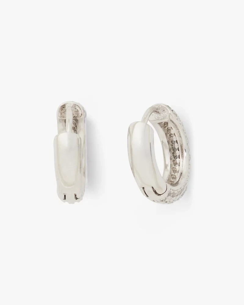 Brilliant Statements Pavé Mini Huggies