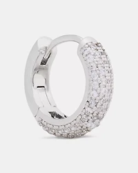 Brilliant Statements Pavé Mini Huggies