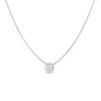 Shop tiny treasures single diamond bezel necklace in Canada | La Maison Monaco