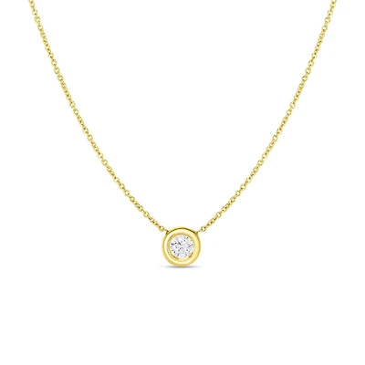Shop diamond solitaire necklace in Canada | La Maison MonacoShop