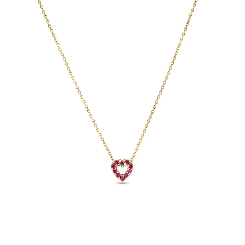 Shop dia ruby reversible heart necklace in Canada | La Maison Monaco