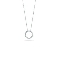Shop tiny treasures small diamond circle necklace in Canada | La Maison Monaco