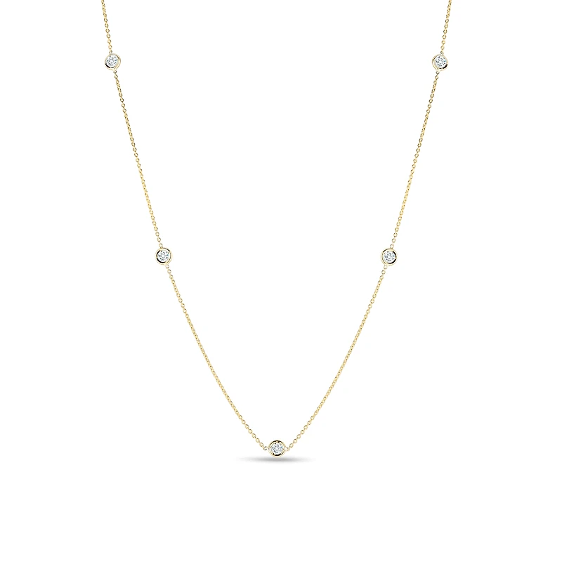 Shop diamonds by the inch 5 station necklace in Canada | La Maison Monaco