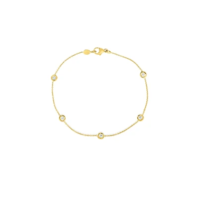 Shop diamonds by the inch five station bracelet in Canada | La Maison Monaco