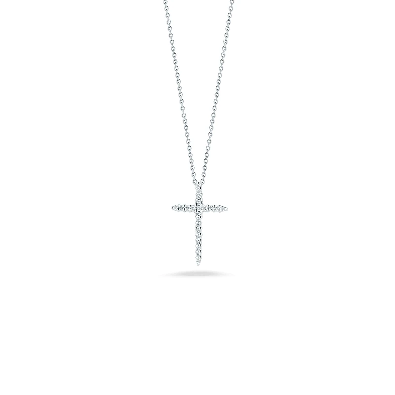 Shop tiny treasures diamond sliver cross necklace in Canada | La Maison Monaco