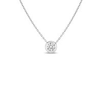 Shop diamonds by the inch bezel set solitaire necklace in Canada | La Maison Monaco