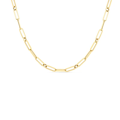Shop fine paperclip link  17″chain in Canada | La Maison Monaco