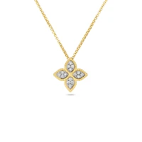 Shop princess flower medium diamond necklace in Canada | La Maison Monaco