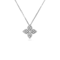 Shop gold princess flower medium diamond necklace in Canada | La Maison Monaco
