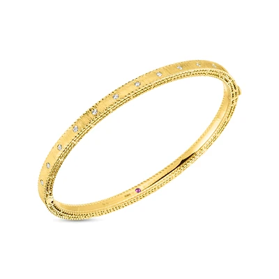 Shop princess diamond satin bangle in Canada | La Maison Monaco