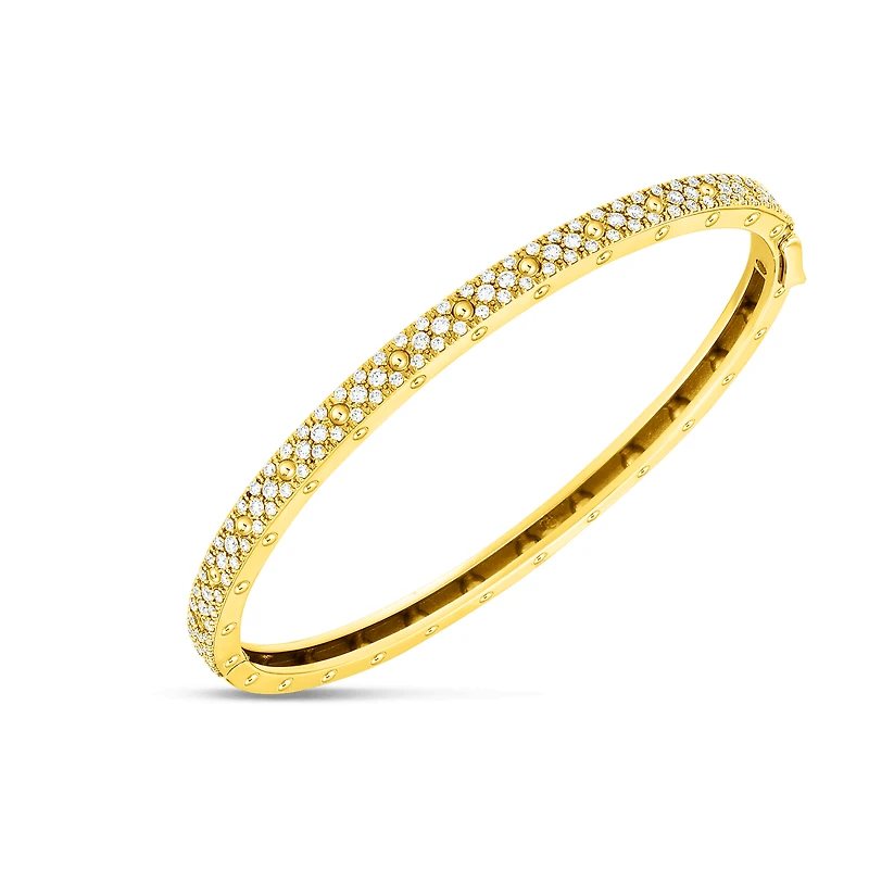 Shop pois mois pave oval bangle in Canada | La Maison Monaco