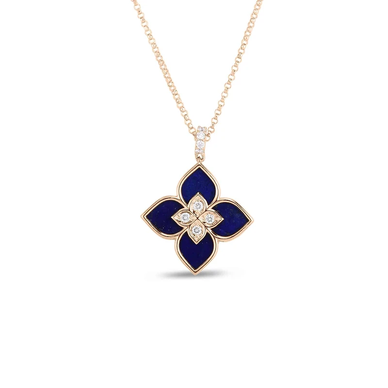 Shop venetian princess small lapis & diamond necklace in Canada | La Maison Monaco