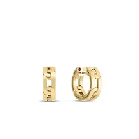 Shop navarra small hoop earrings in Canada | La Maison Monaco