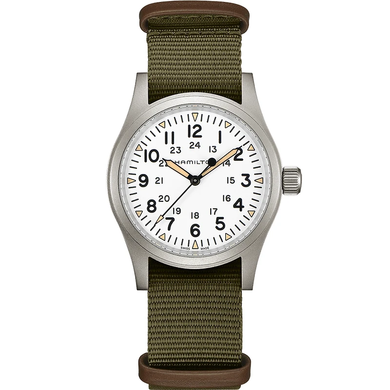 Shop khaki field mechanical 38mm in Canada | La Maison Monaco