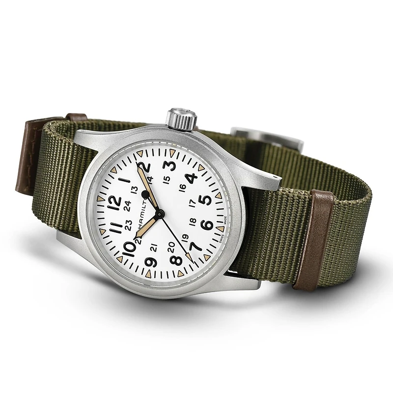 Shop khaki field mechanical 38mm in Canada | La Maison Monaco