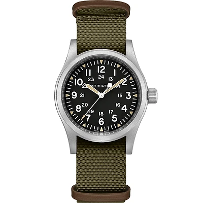 Shop khaki field mechanical 38mm in Canada | La Maison Monaco