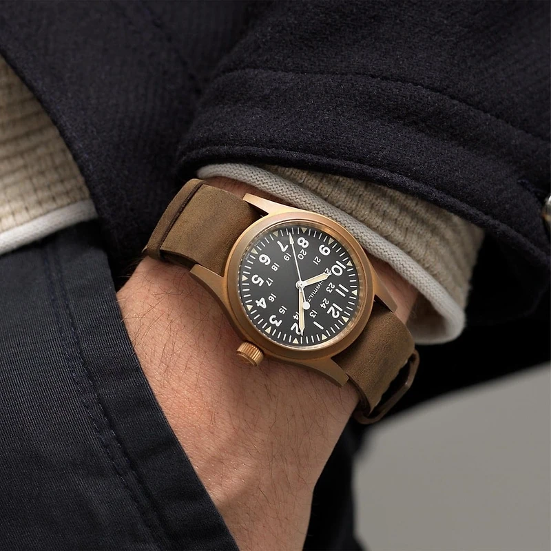 Shop khaki field mechanical bronze in Canada | La Maison Monaco
