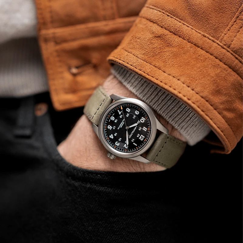 Shop khaki field titanium auto in Canada | La Maison Monaco