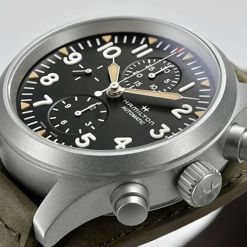 Shop khaki field auto chrono in Canada | La Maison Monaco