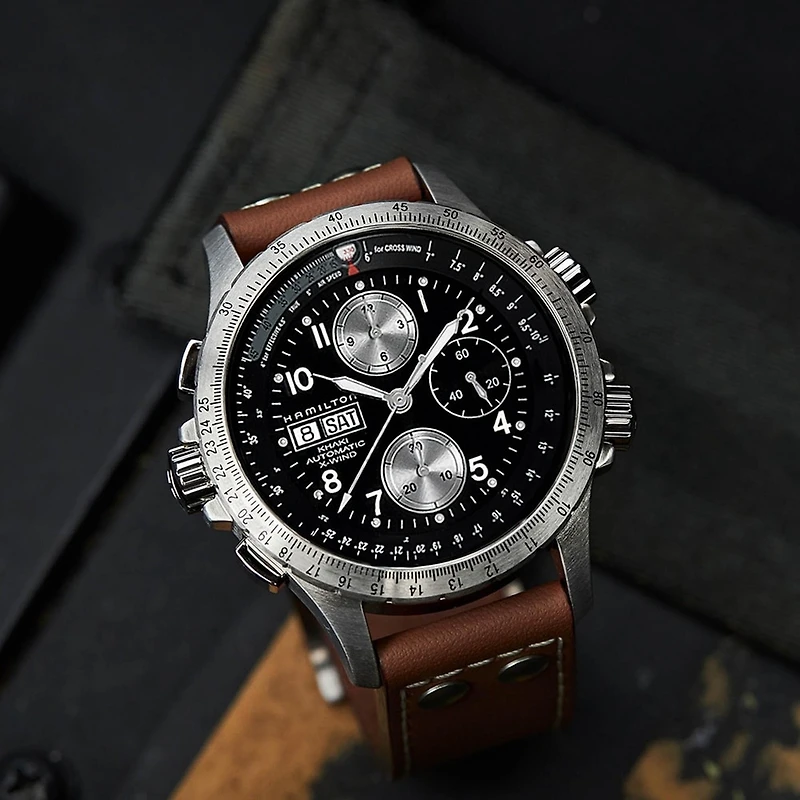 Shop khaki aviation x-wind auto chrono in Canada | La Maison Monaco