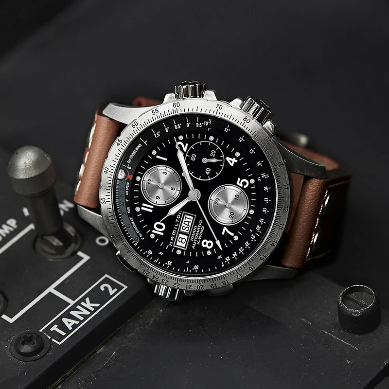 Shop khaki aviation x-wind auto chrono in Canada | La Maison Monaco
