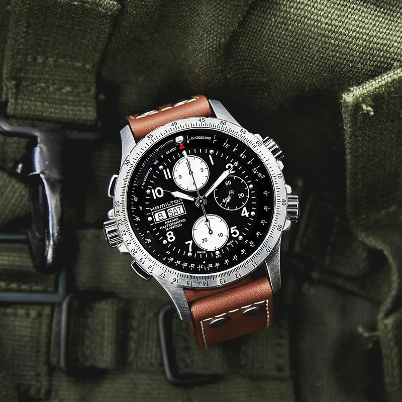 Shop khaki aviation x-wind auto chrono in Canada | La Maison Monaco