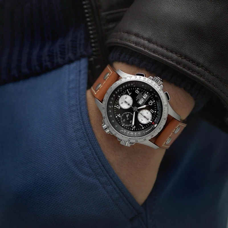 Shop khaki aviation x-wind auto chrono in Canada | La Maison Monaco