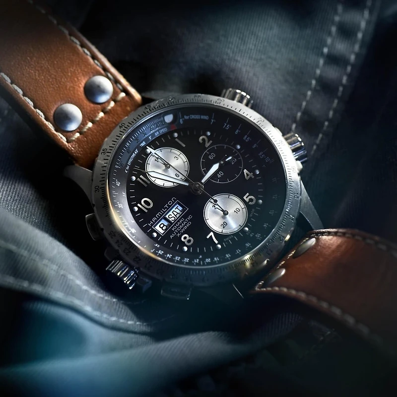Shop khaki aviation x-wind auto chrono in Canada | La Maison Monaco