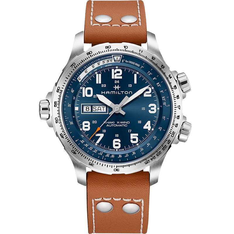 Shop khaki aviation x-wind day date auto in Canada | La Maison Monaco
