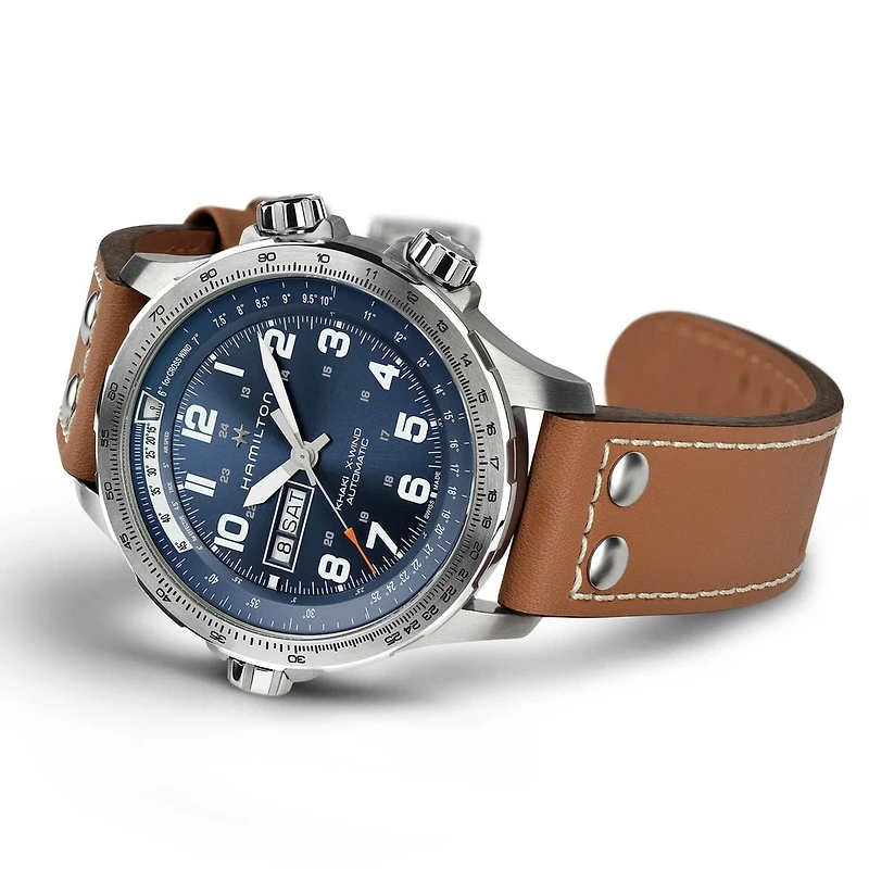 Shop khaki aviation x-wind day date auto in Canada | La Maison Monaco