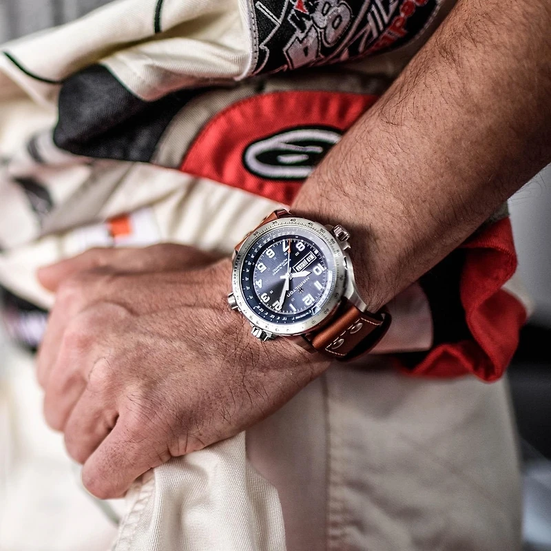 Shop khaki aviation x-wind day date auto in Canada | La Maison Monaco