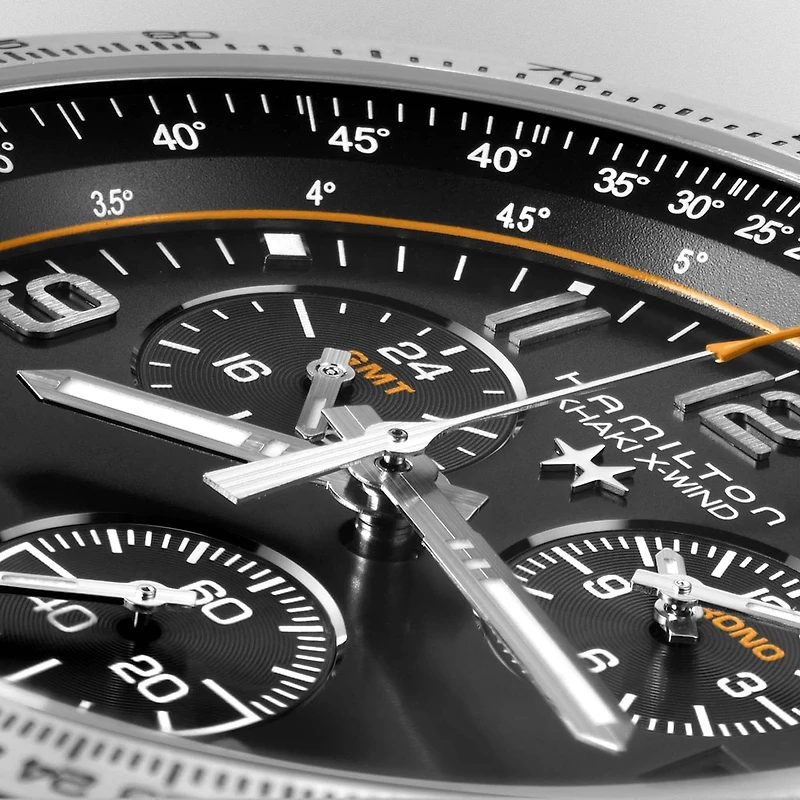 Shop khaki aviation x-wind gmt chrono quartz in Canada | La Maison Monaco