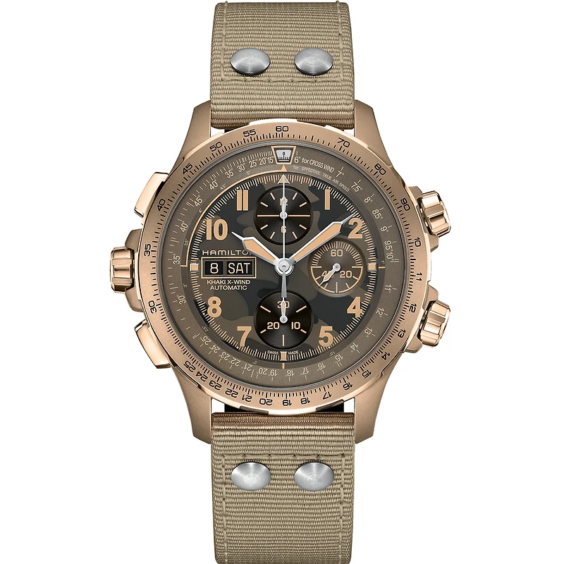 Shop khaki aviation x-wind auto chrono in Canada | La Maison Monaco