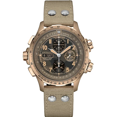Shop khaki aviation x-wind auto chrono in Canada | La Maison Monaco