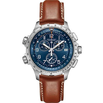 Shop khaki aviation x-wind gmt chrono quartz in Canada | La Maison Monaco