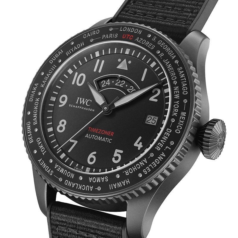 Shop pilot’s watch timezoner top gun ceratanium® in Canada | La Maison Monaco