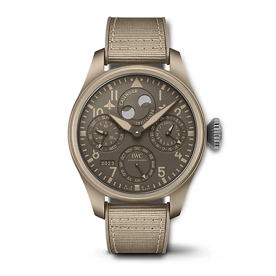 Shop big pilot’s watch perpetual calendar top gun edition “mojave desert” in Canada | La Maison Monaco
