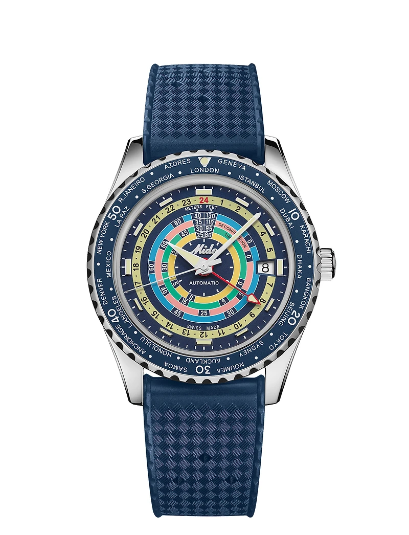 Shop ocean star decompression world timer in Canada | La Maison Monaco