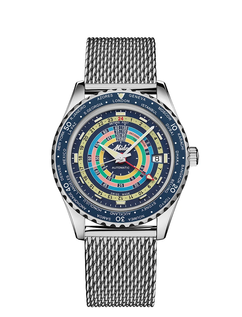 Shop ocean star decompression world timer in Canada | La Maison Monaco