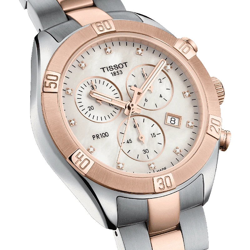 Shop tissot pr 100 sport chic chronograph in Canada | La Maison Monaco