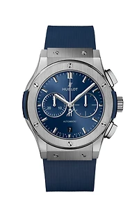 Shop classic fusion chronograph titanium blue 42 mm in Canada | La Maison Monaco